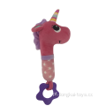 Plush Unicorn Squeaker Rosado
